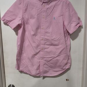 Ralph Lauren Pink Short Sleeve Men's Shirt